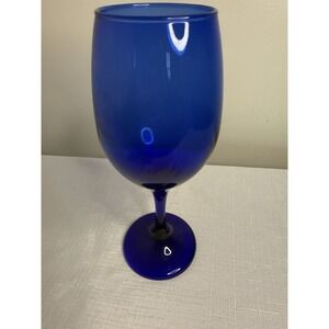 COBALT BLUE WATER GOBLET 7"‎ x 3.25"